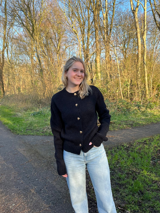 TRUI MET GOUDEN HARTJES KNOPEN