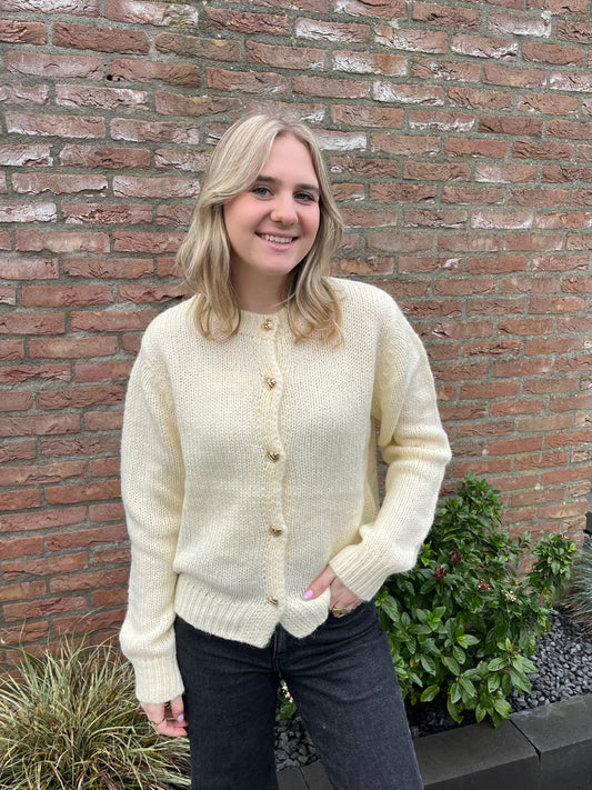 TRUI MET GOUDEN HARTJES KNOPEN