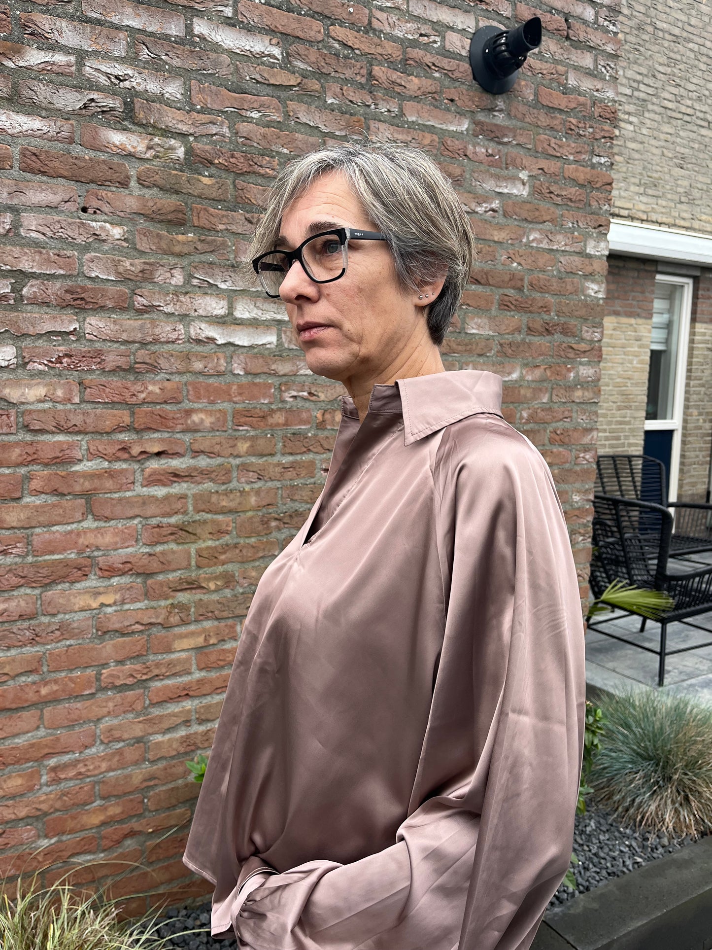 SATIJNEN BLOUSE