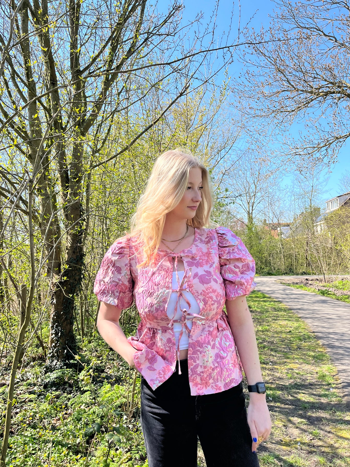 STRIK BLOUSE - FLOWER