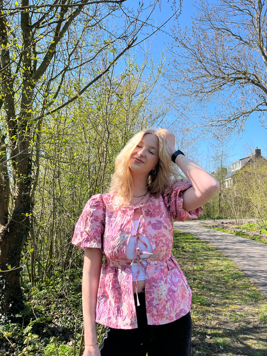 STRIK BLOUSE - FLOWER