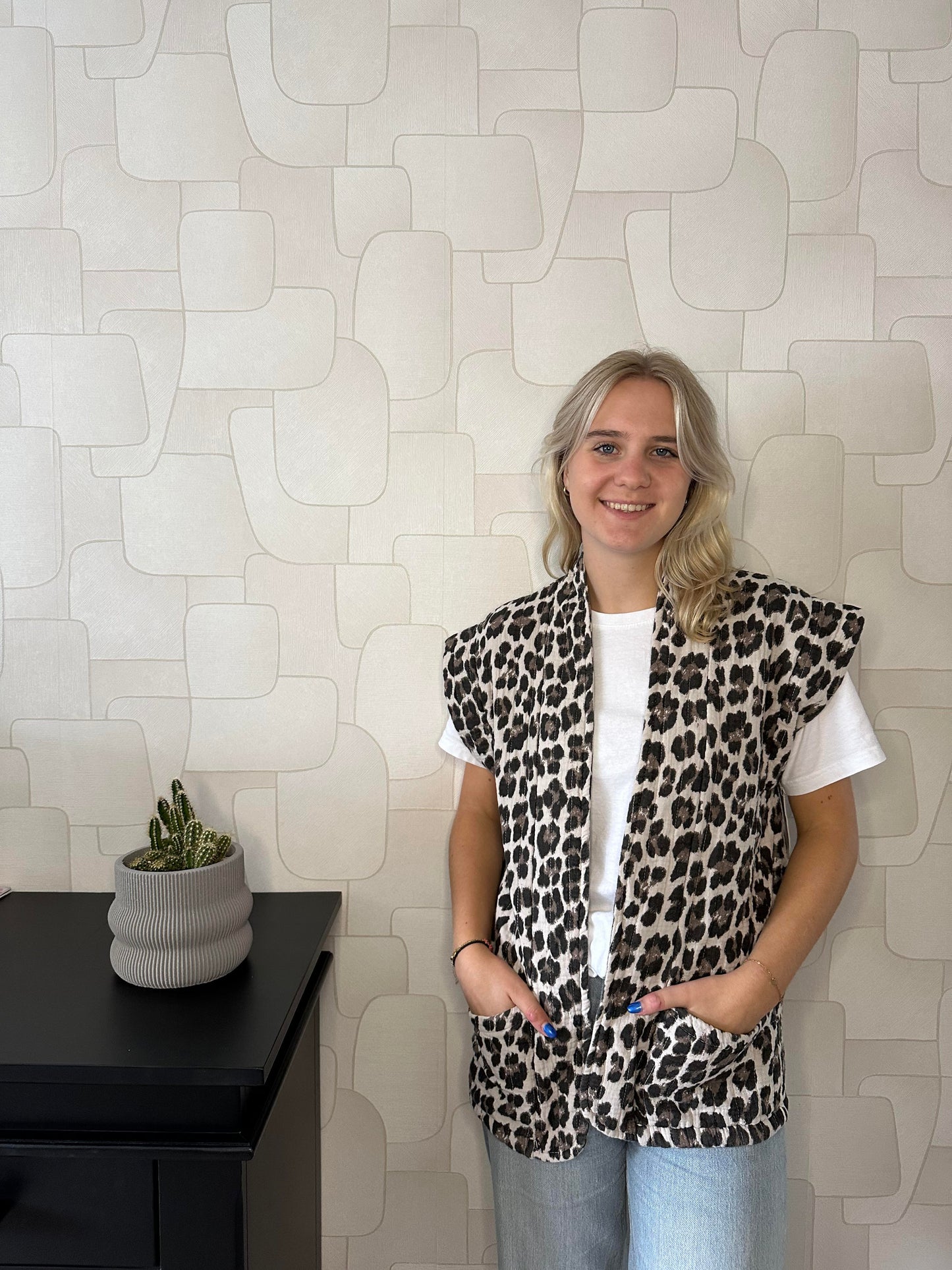 GEWATTEERDE GILET LUIPAARD