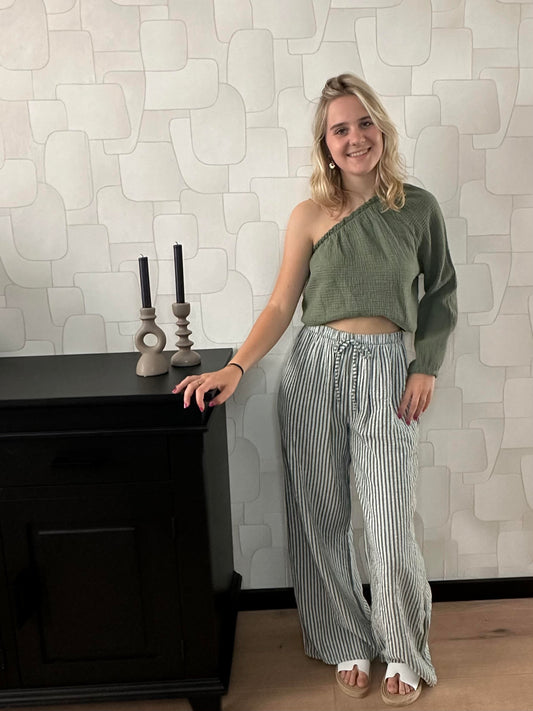 GESTREEPTE PANTALON