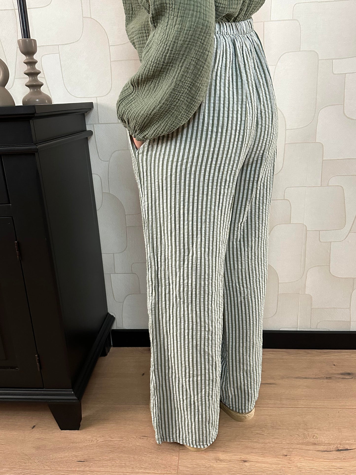 GESTREEPTE PANTALON